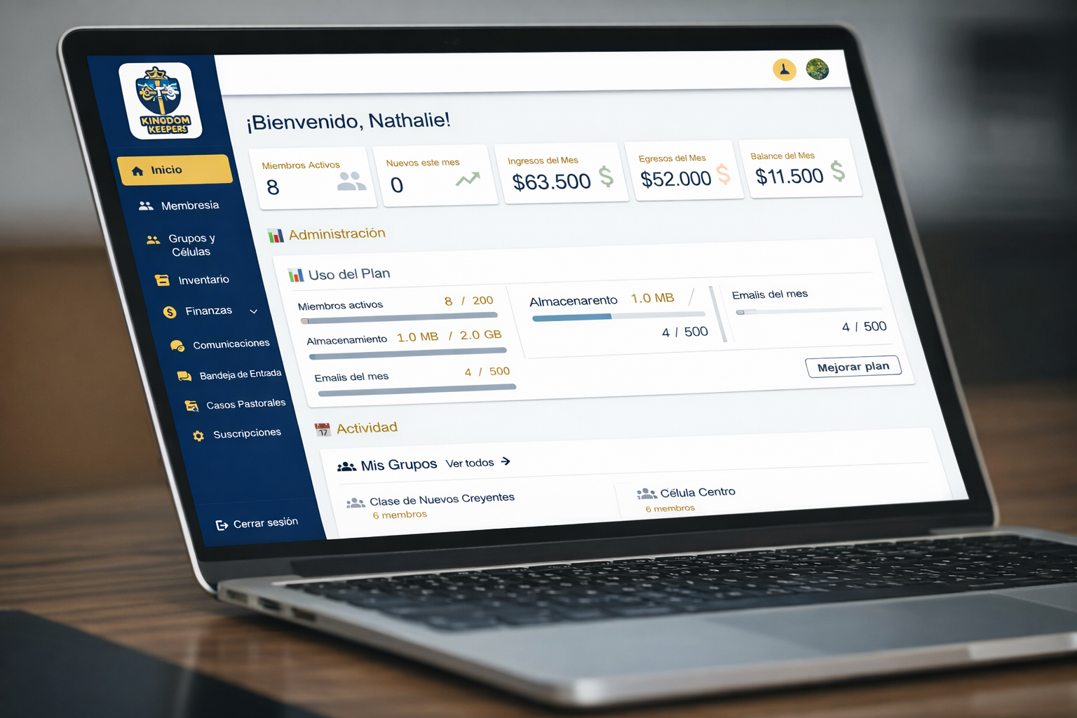 KingdomKeeper Dashboard